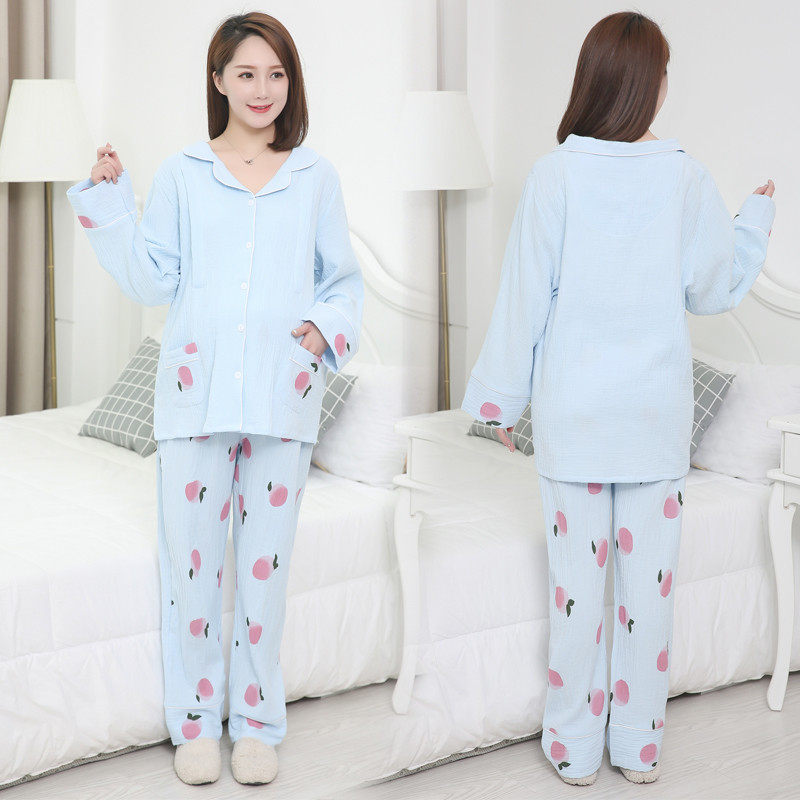 大码200斤孕妇月子服春夏薄款纯棉纱布产后喂奶哺乳睡衣家居服女,淘宝优惠券,粉丝福利购,淘宝优惠卷