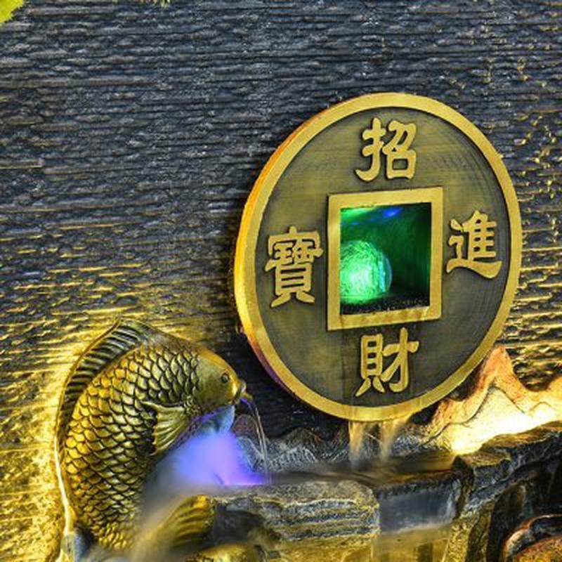 花园庭院假山流水墙喷泉水幕墙鱼缸大堂造景摆件循环水景装饰屏风,淘宝优惠券,粉丝福利购,淘宝优惠卷