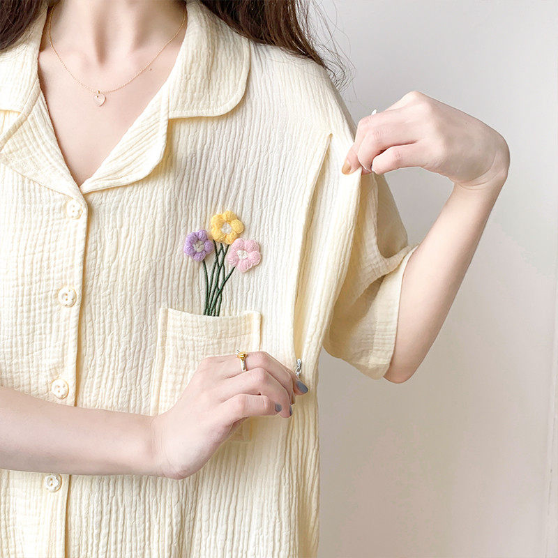 哺乳睡衣夏装纯棉纱布月子服夏季薄款产后孕妇怀孕期家居服两件套,淘宝优惠券,粉丝福利购,淘宝优惠卷