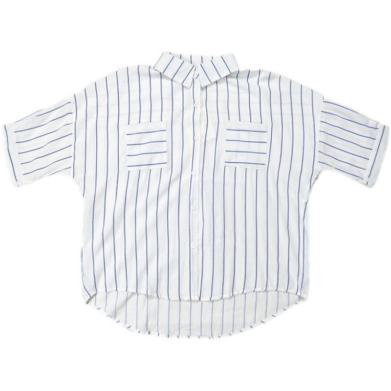 气质百搭衬衫女设计感小众2025夏季时尚新款宽松显瘦条纹薄款,淘宝优惠券,粉丝福利购,淘宝优惠卷