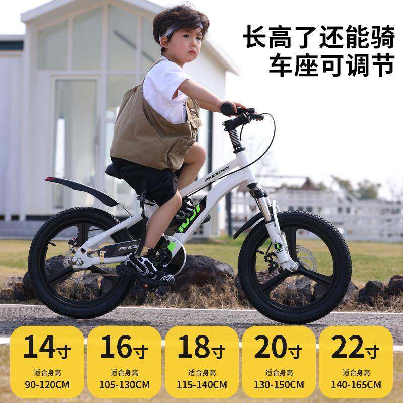 凤凰儿童自行车男女孩-3-6-8-12-15岁碟刹辅助轮中大童新款男童,淘宝优惠券,粉丝福利购,淘宝优惠卷