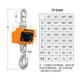 High-precision electronic crane scale 3 tons accurate 0.5kg pound 5 tons driving scale 10 tons hook scale 1 kg scale