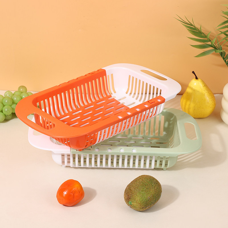 可伸缩沥水篮洗菜盆双层厨房家用水果盘洗碗池水槽置物架滤水篮子,淘宝优惠券,粉丝福利购,淘宝优惠卷
