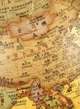 志诚 25cm美式复古地球仪台灯 32cm大号书房办公桌面摆件装饰