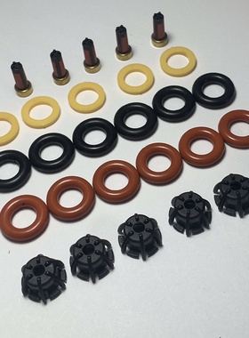 适用马大众福特喷油嘴修理包滤网密封圈6只喷油嘴修理套