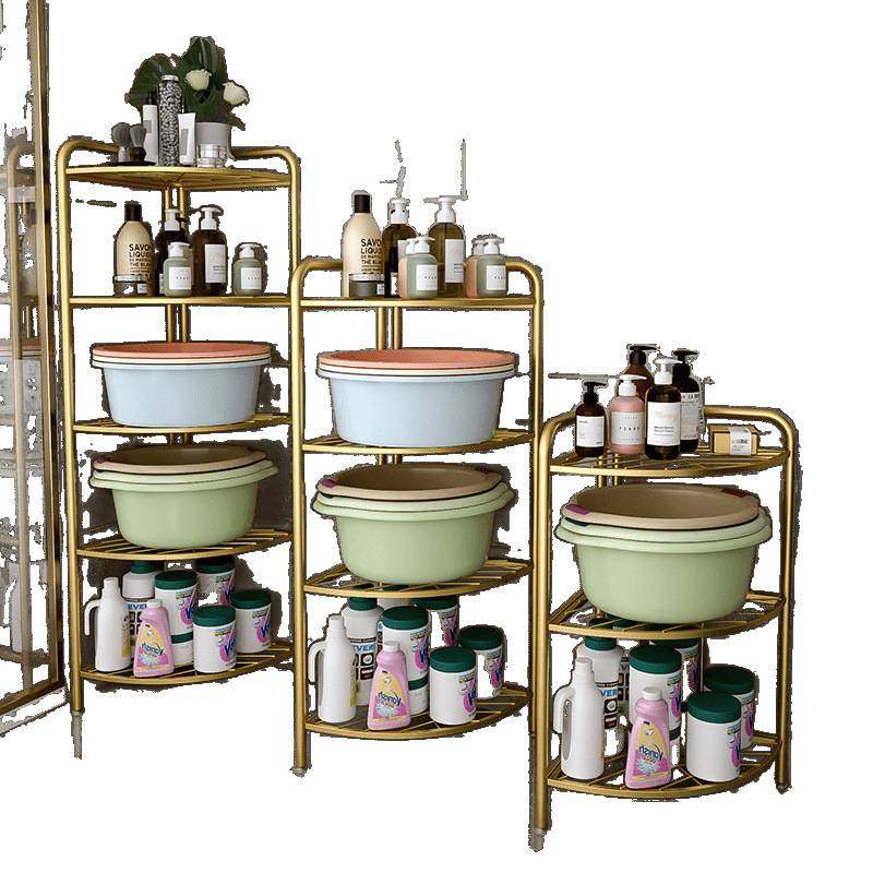 卫生间置物架落地多层厕所收纳各种神器转角洗手间浴室三角脸盆架,淘宝优惠券,粉丝福利购,淘宝优惠卷