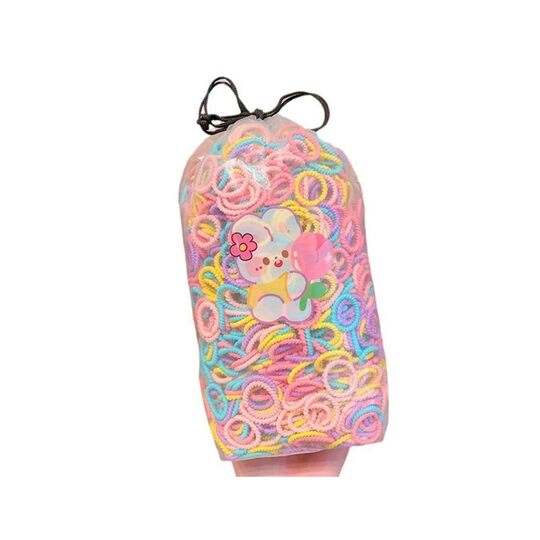 600 children's elastic elastic bands that won't hurt hair, baby's hair thumb hair ties, little girl's hair ties