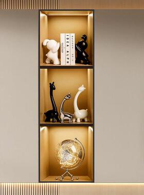 贝汉美创意小鹿摆件轻奢高档高级感家居客厅玄关酒柜桌面软装饰品