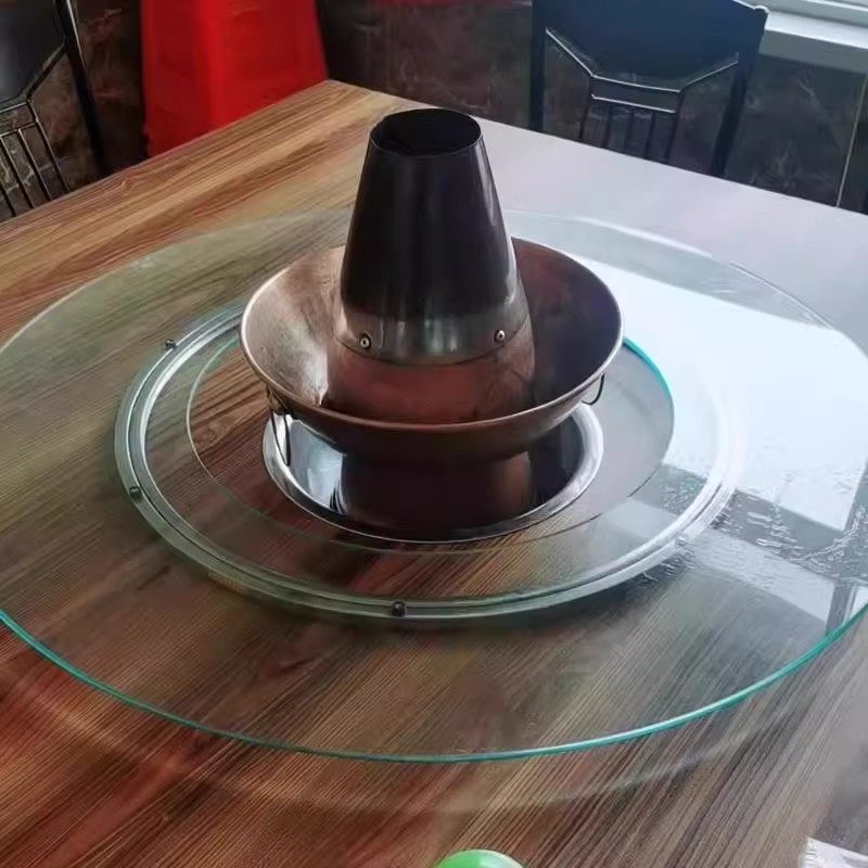 火锅转盘空心铁锅炖旋转圆桌底座转盘餐桌不锈钢底座防爆火锅台面,淘宝优惠券,粉丝福利购,淘宝优惠卷