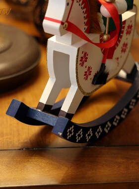 胡桃夹子摇马木偶士兵欧式家居饰品桌面客厅男女孩送礼物装饰摆件