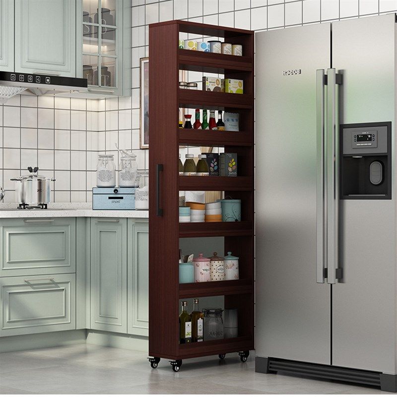 定制置物柜书架侧抽拉式收纳柜夹缝窄缝厨房省空间大容量柜多功能,淘宝优惠券,粉丝福利购,淘宝优惠卷