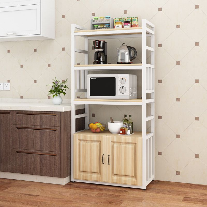 厨房置物架收纳架落地式多层微波炉烤箱储物架放锅架子多功能橱柜,淘宝优惠券,粉丝福利购,淘宝优惠卷