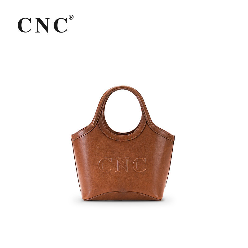 CNC女包腋下包头层牛皮植鞣水桶包女通勤手拎包女高级感托特包,淘宝优惠券,粉丝福利购,淘宝优惠卷