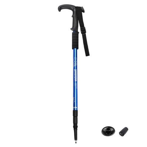 三节弯柄户外旅游登山杖可伸缩老年人爬山拐杖铝合金徒步杖拐 - 图3