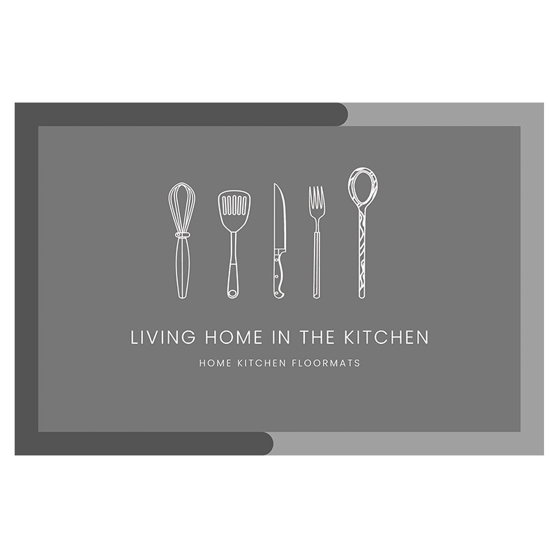 Full kitchen floor mats, non-slip, oil-proof and waterproof, home door mats, PVC door mats, wipe-free and washable leather carpets