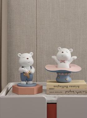 卡可爱暴高力熊件级通感小众家用儿童房卧室床头房间摆QMF布置装