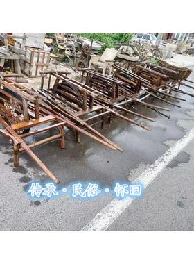 民俗怀旧老物件农村老牛车马车独轮车小推车鸡公车博物馆展览木车