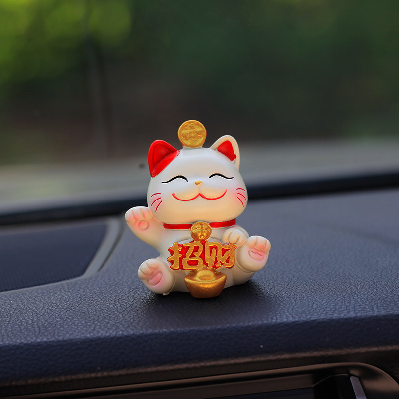 2026新款可爱治愈系招财猫公仔汽车摆件车载车内车上中控台装饰品,淘宝优惠券,粉丝福利购,淘宝优惠卷
