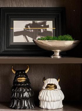 新中式软意境山水挂画古复边框设计BWV书柜板间装书柜茶室墙样面