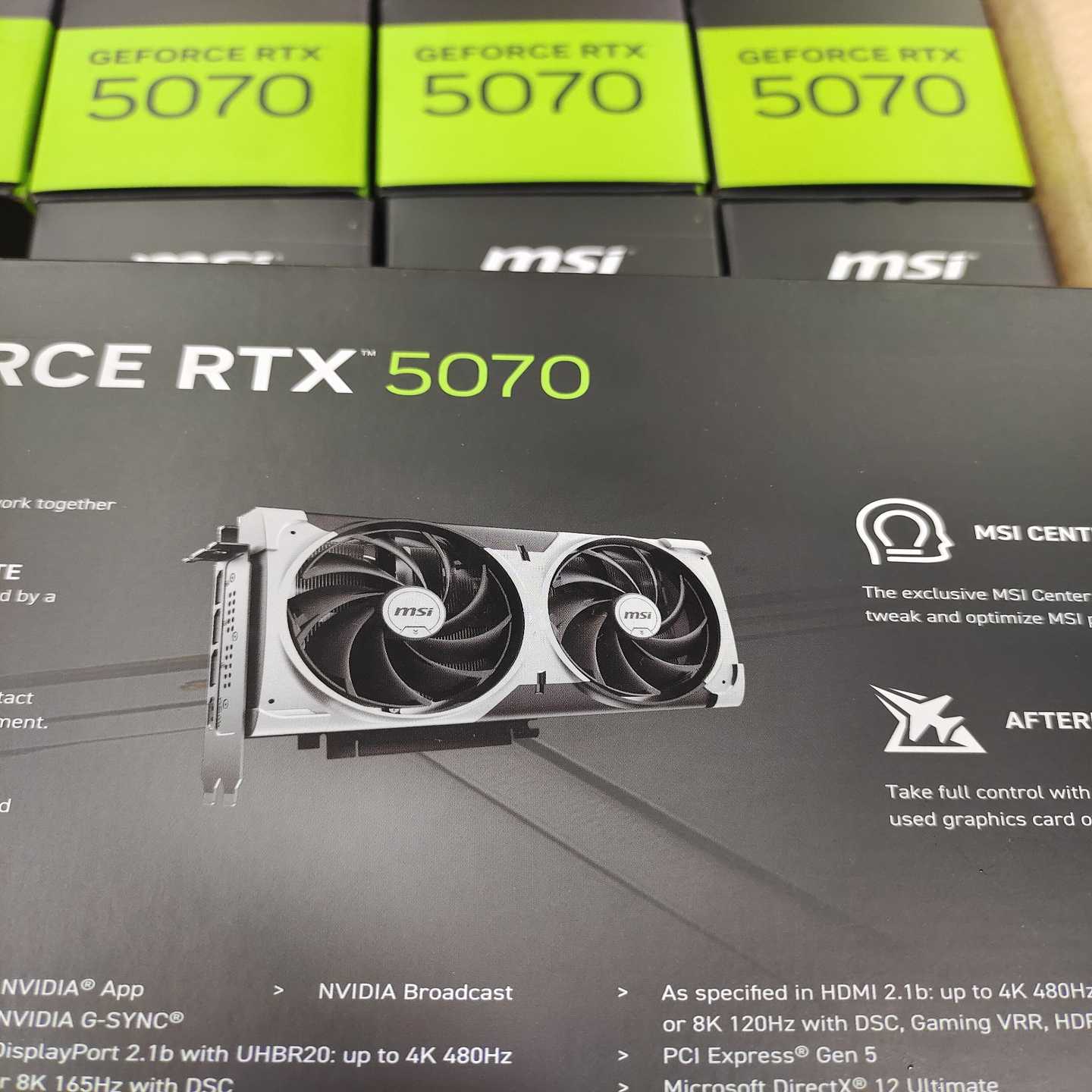 全新微星RTX5070万图师2XOC显卡，12G大显存，双--议价商品 - 图1