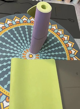 加宽磨砂pu瑜伽垫防滑专业天然橡胶女生减震静音加厚家用健身垫子