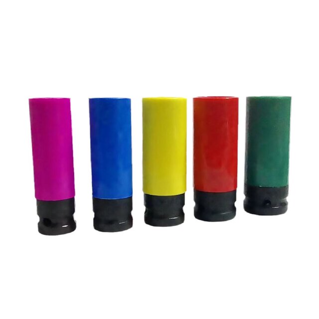 1/2 sleeve tool set pneumatic tire protection sleeve auto repair tool set color phosphating large five-piece set