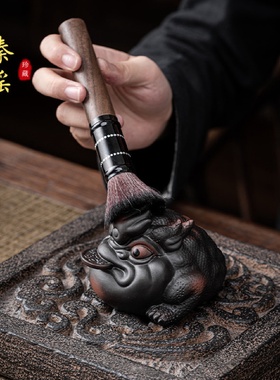 紫砂功夫茶具套装2024新款家用懒人自动茶具轻奢紫陶喝茶杯子