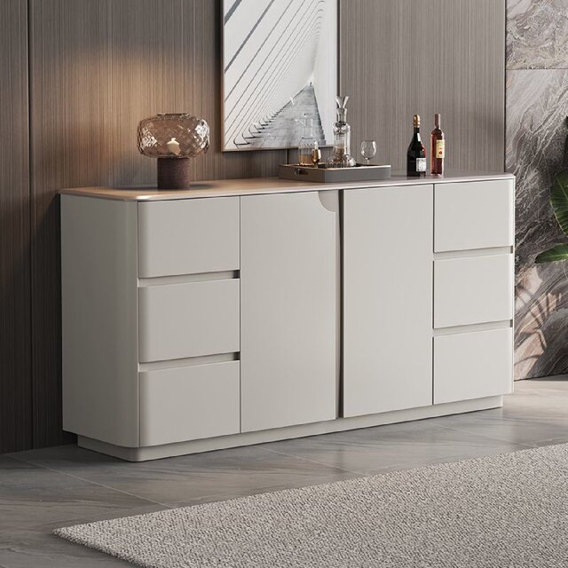 Italian minimalist sideboard modern light luxury large capacity cabinet light luxury storage cabinet living room wall floor storage cabinet