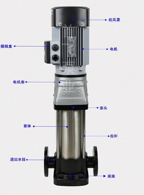 SF立式多级泵不锈钢10立方高层增压供水泵高压冲洗水厂输送过滤