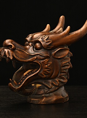 纯铜十二生肖兽首摆件鼠牛虎兔龙蛇马羊家居客厅桌面摆放工艺品