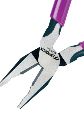 拓伏锐进口EC-9101偏芯省力钢丝钳老虎钳电工钳子平口钳剪钢丝8寸