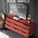 Italian minimalist nine-box modern living room solid wood bedroom bedside storage TV cabinet light luxury drawer Nordic