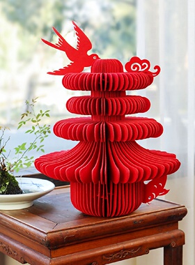 新年装饰品摆件2026马年新款贺年过年春节燕归春玄关橱窗氛围布置