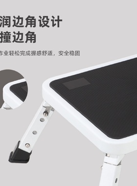工厂批发一步防滑踏凳碳钢洗车凳加厚折叠凳迷你登高梯凳伸缩梯子