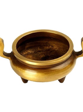 纯铜香炉家用礼佛香炉室内香熏炉线香香插财神香炉中式工艺
