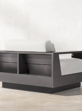 户外休闲铝合金沙发别墅庭院露天防水防晒度假村民宿高端防腐家具