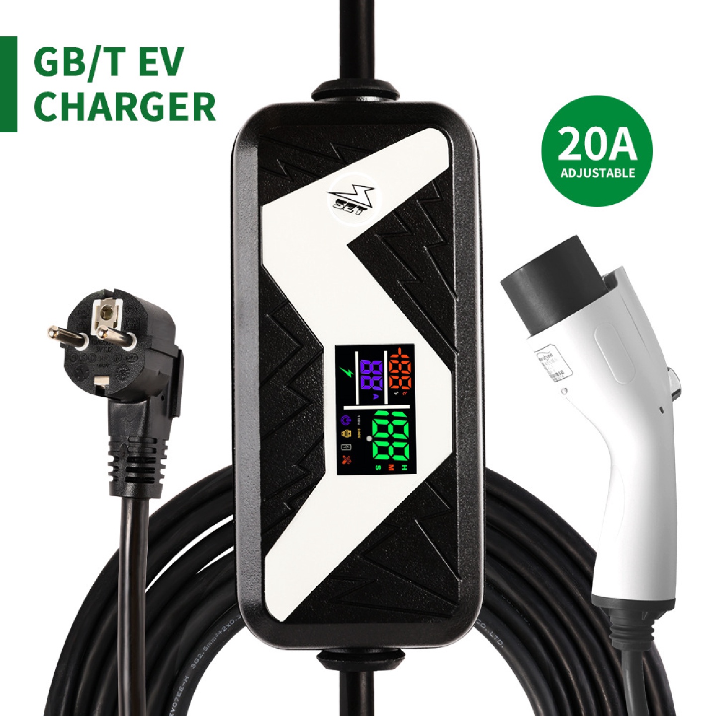 厂商供货家用新能源汽车充电枪国标交流电便携式充电枪 - 图1