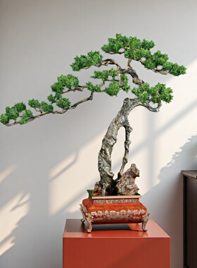 铜松摆件高档办公室入户玄关装饰搬新公司庆典搬迁乔迁开业礼物礼