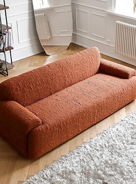 北欧简约现代布艺双三人沙发小户型设计师样板间客厅意式沙发组合