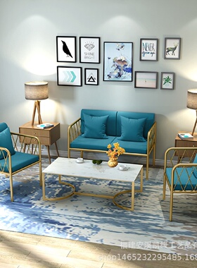 北欧懒人布艺沙发组合现代简约家用小户型双人沙发客厅单人沙发