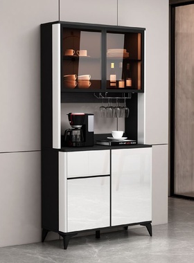 轻奢餐边柜现代简约客厅酒柜茶水柜厨房柜碗柜一体靠墙储物柜家用