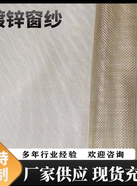 电镀锌窗纱蓝白镀锌透光铁窗纱铅网镀白加密铁丝网浇带挡桨网防护