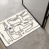 Soft diatom mud absorbent quick-drying floor mat bathroom entrance bathroom non-slip foot mat toilet anti-fall and foot carpet
