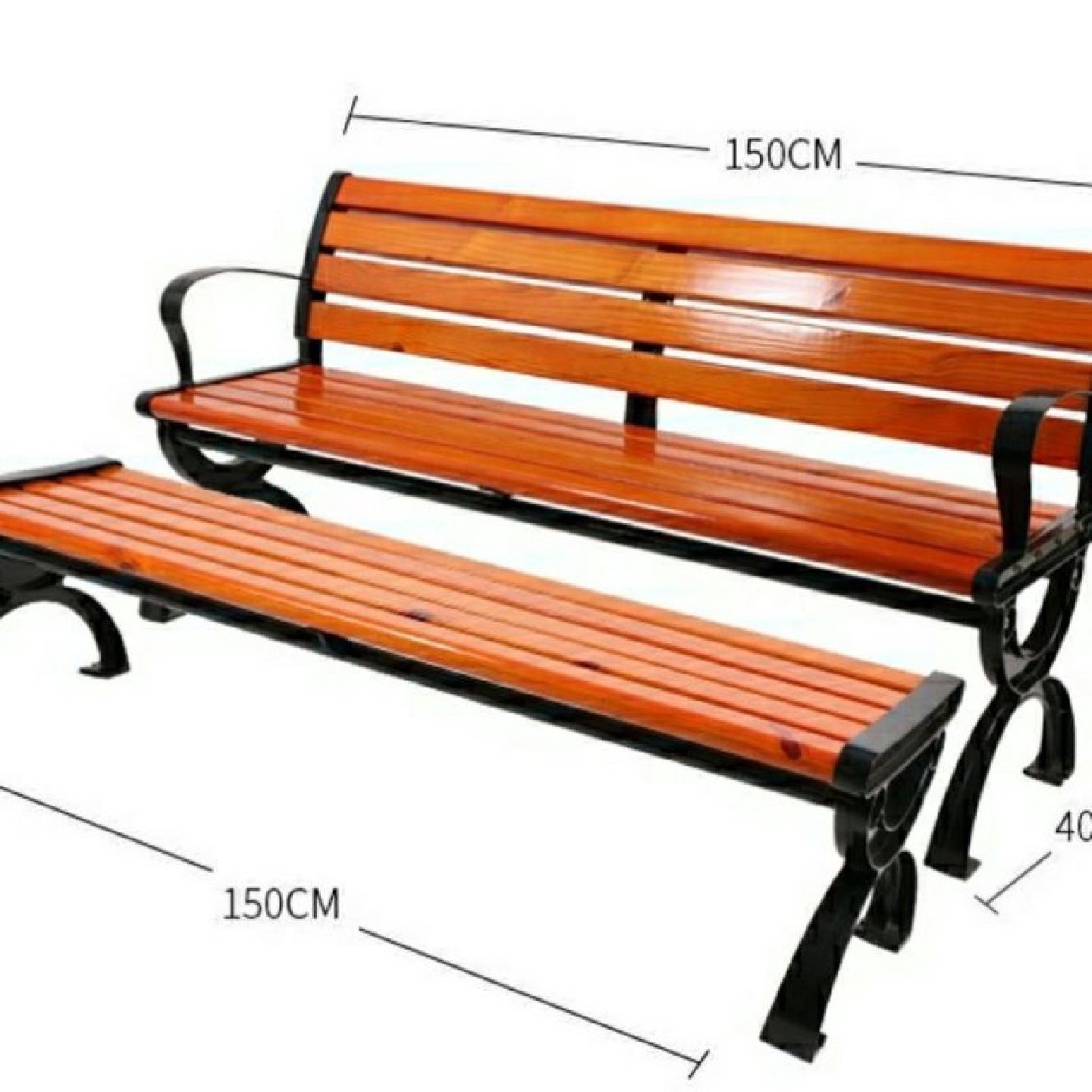 户外公园椅不锈钢室外长条凳子防腐塑木小区庭院休闲座椅广场铁艺,淘宝优惠券,粉丝福利购,淘宝优惠卷