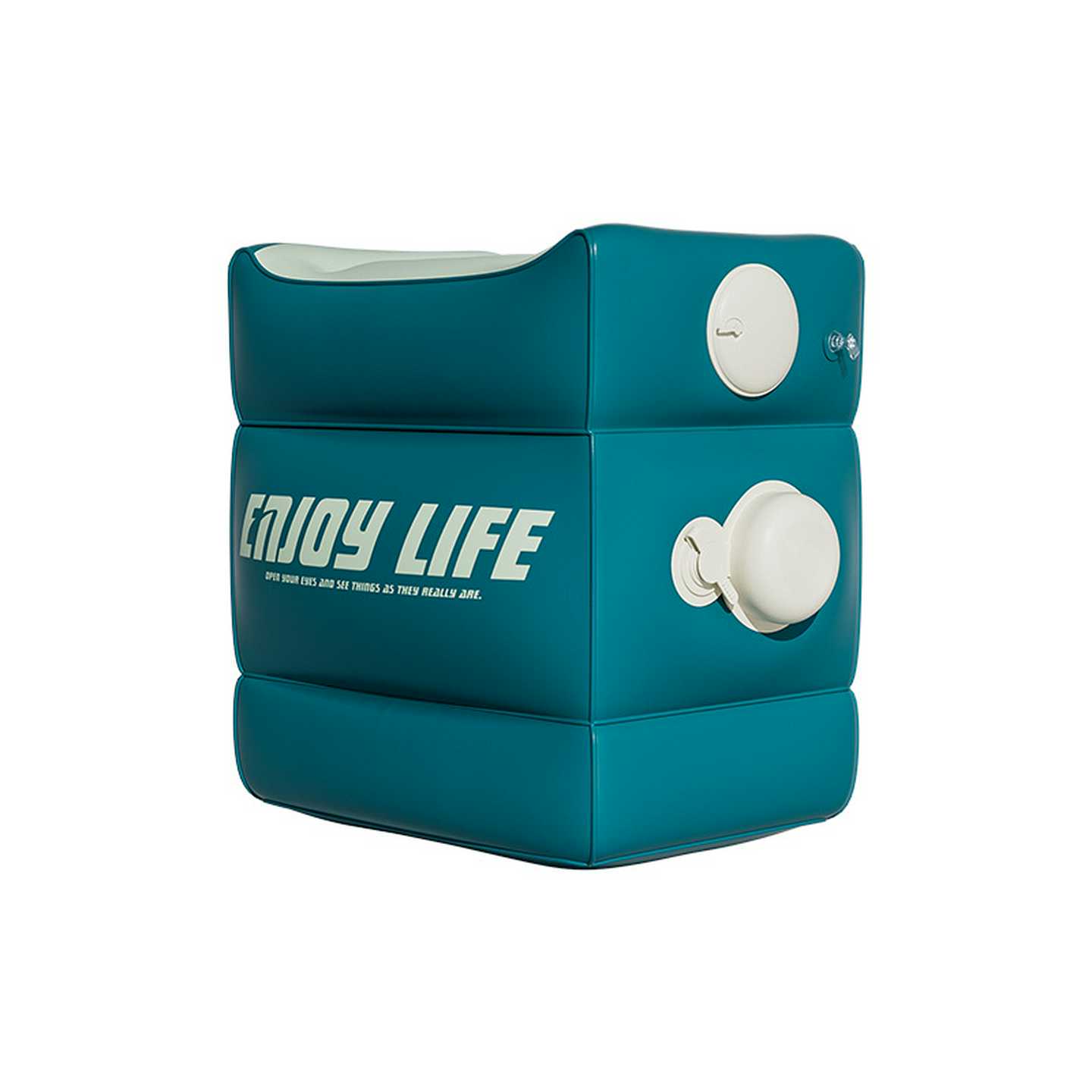 圈奇充气脚垫高铁充气脚垫充气脚凳旅行便充气凳办公室午睡足踏批 - 图3