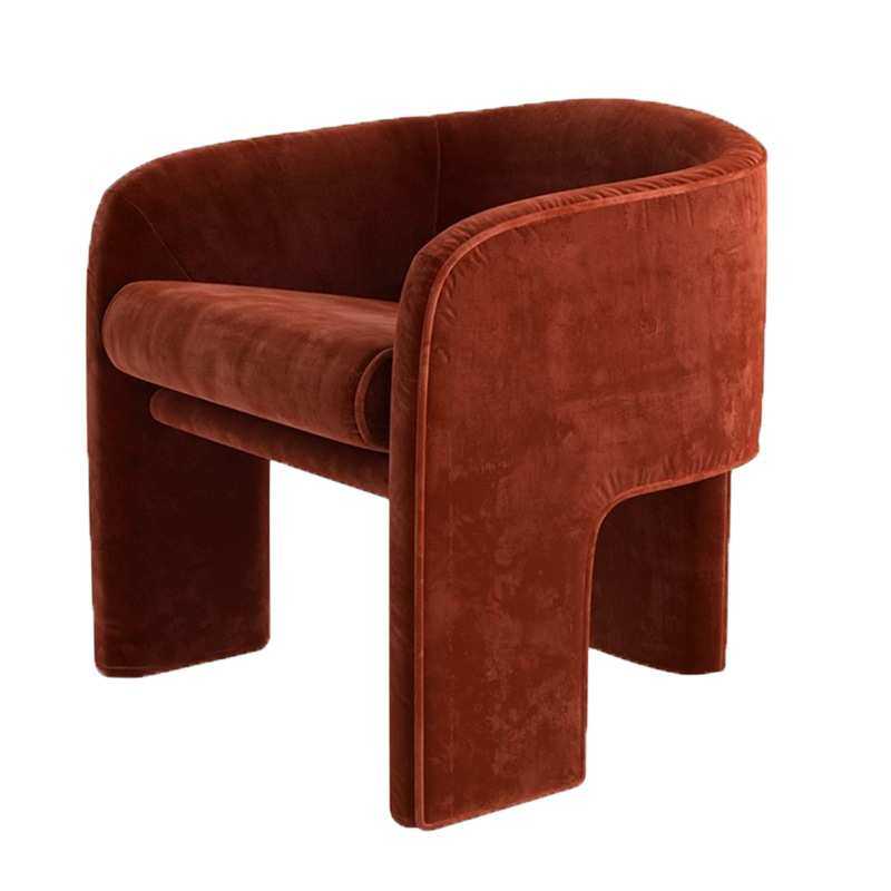 北欧轻奢布艺单人沙发椅设计师简约现代客厅酒店售楼处接待休闲椅,淘宝优惠券,粉丝福利购,淘宝优惠卷