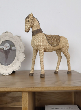 怀旧创意家居小马摆件玄关客厅电视柜酒柜动物桌面摆放装饰品