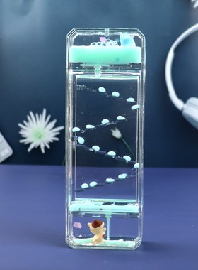 卡通长方形油漏油滴沙漏水滴桌面装饰摆件学生生日毕业礼物儿童节