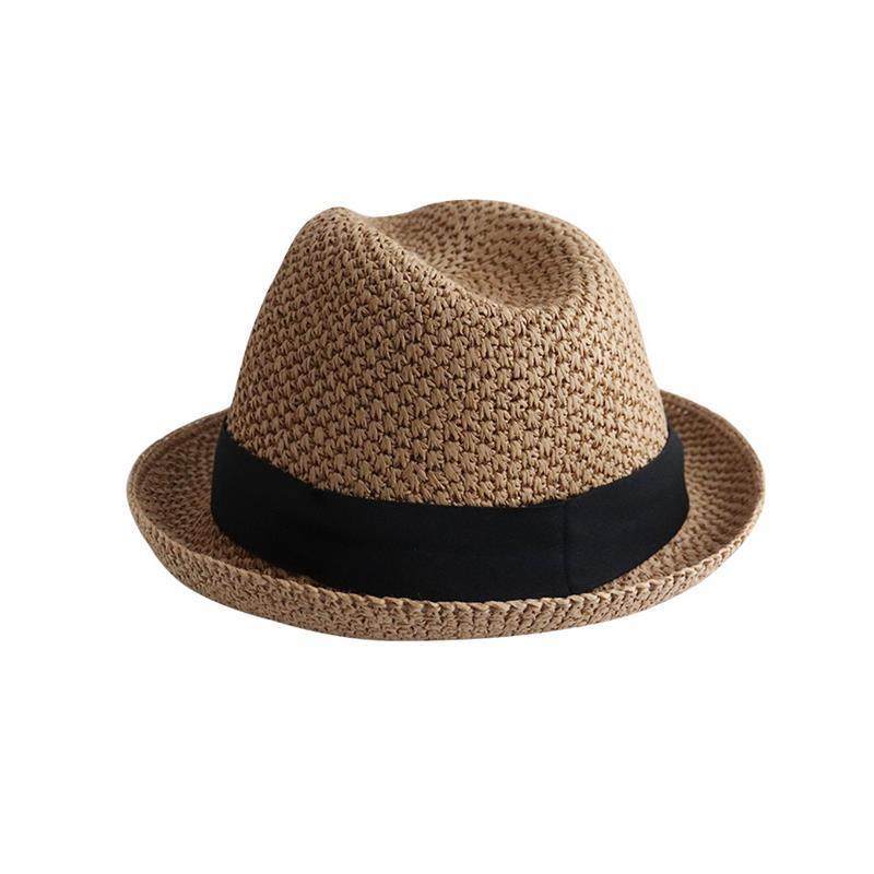 2024新款英伦风手工钩针爵士帽度假旅游春夏遮阳防晒小礼帽遮阳帽,淘宝优惠券,粉丝福利购,淘宝优惠卷