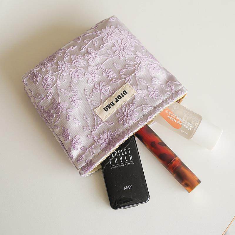 韩式化妆包小号收纳袋迷你口红零钱包化妆品便携ins超火洗漱包高,淘宝优惠券,粉丝福利购,淘宝优惠卷